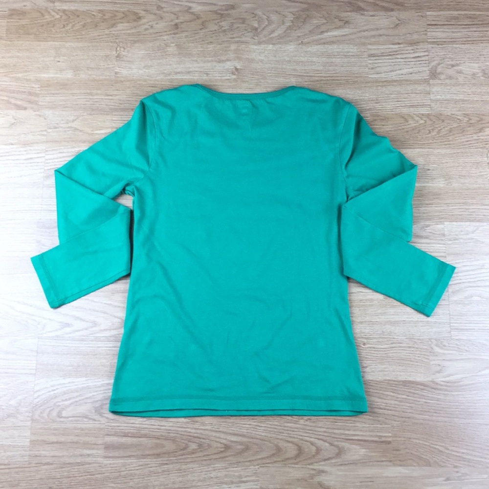 Tommy Hilfiger Girls Green LS Shirt - Picture 5 of 5